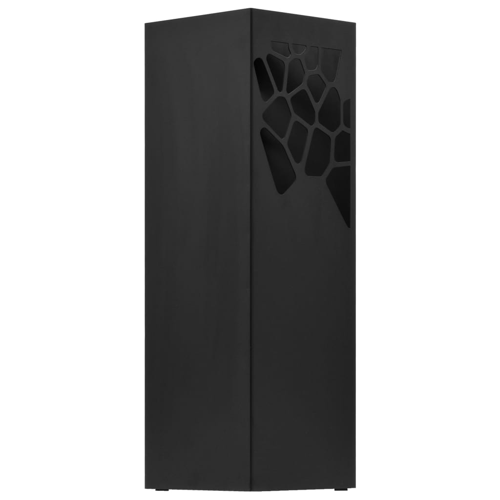 Umbrella stand stone design steel black