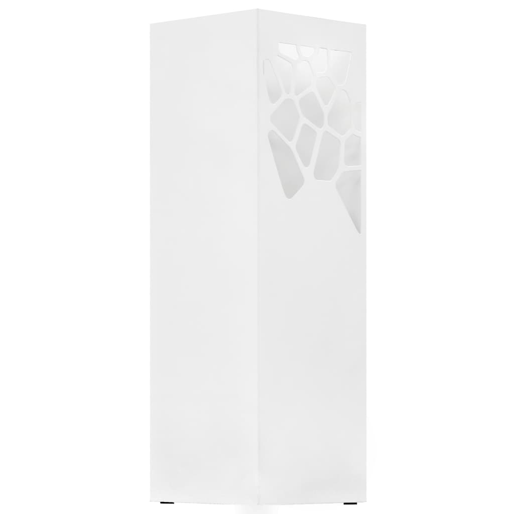 Umbrella stand stone design steel white