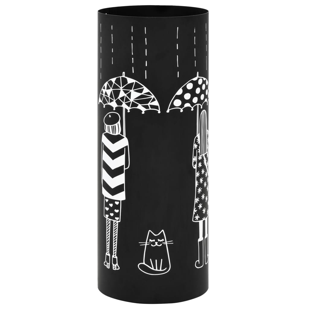 Umbrella stand women's design steel black