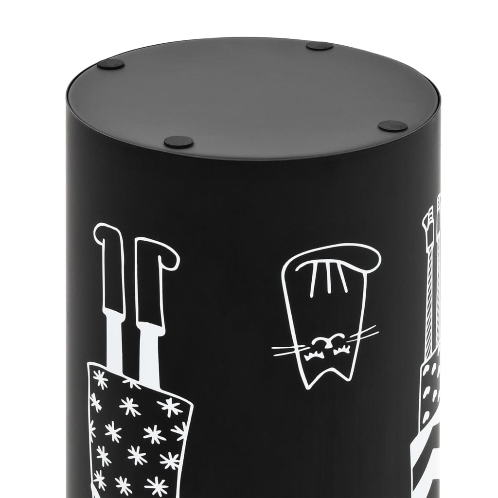 Umbrella stand women's design steel black