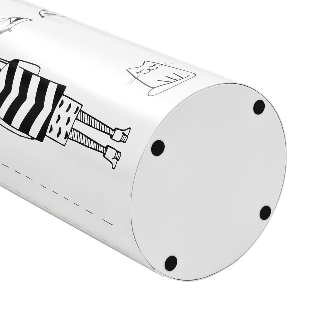 Umbrella stand women's design steel white