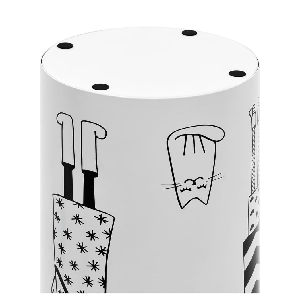 Umbrella stand women's design steel white