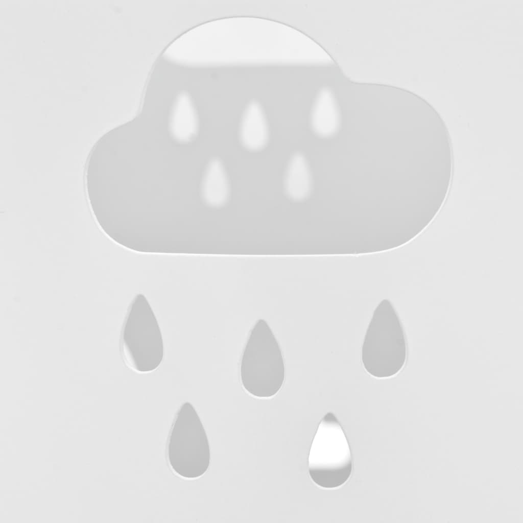 Umbrella stand umbrella motif steel white