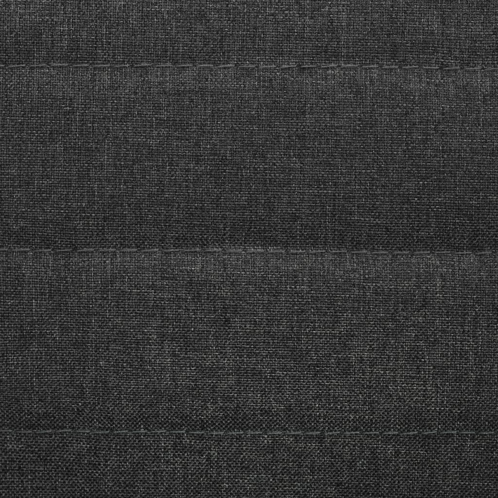 Esszimmerstühle 4 Stk. Grau Massivholz Gummibaum und Stoff