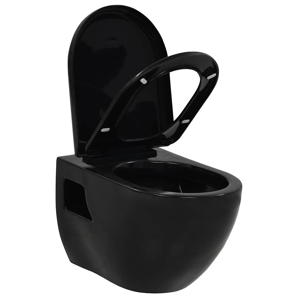 Wand-WC Keramik Schwarz
