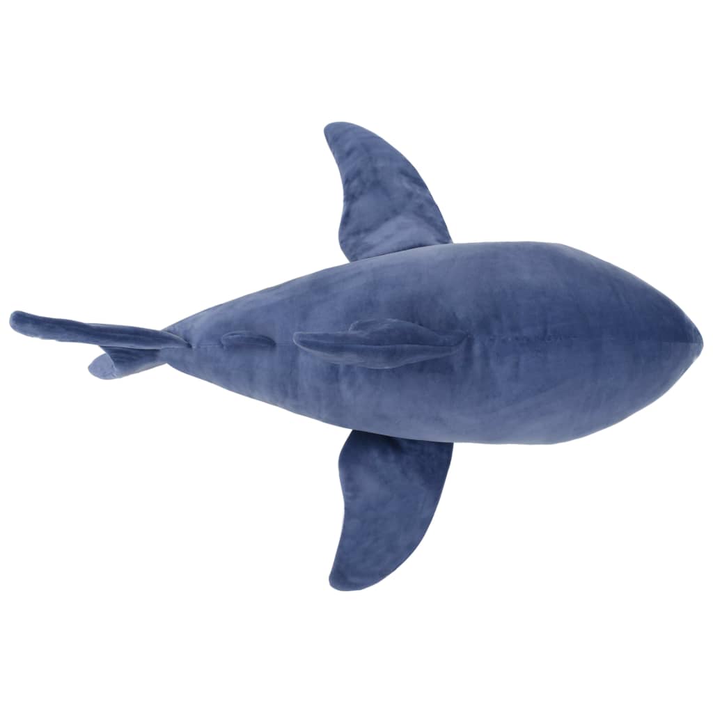 Great White Shark Plush Toy Blue and White