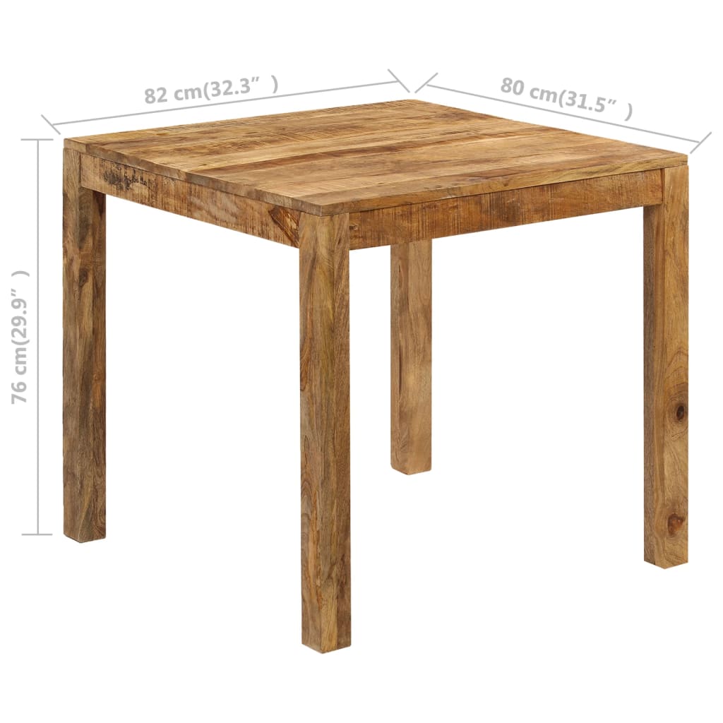 Esstisch Massivholz Mango 82x80x76 cm