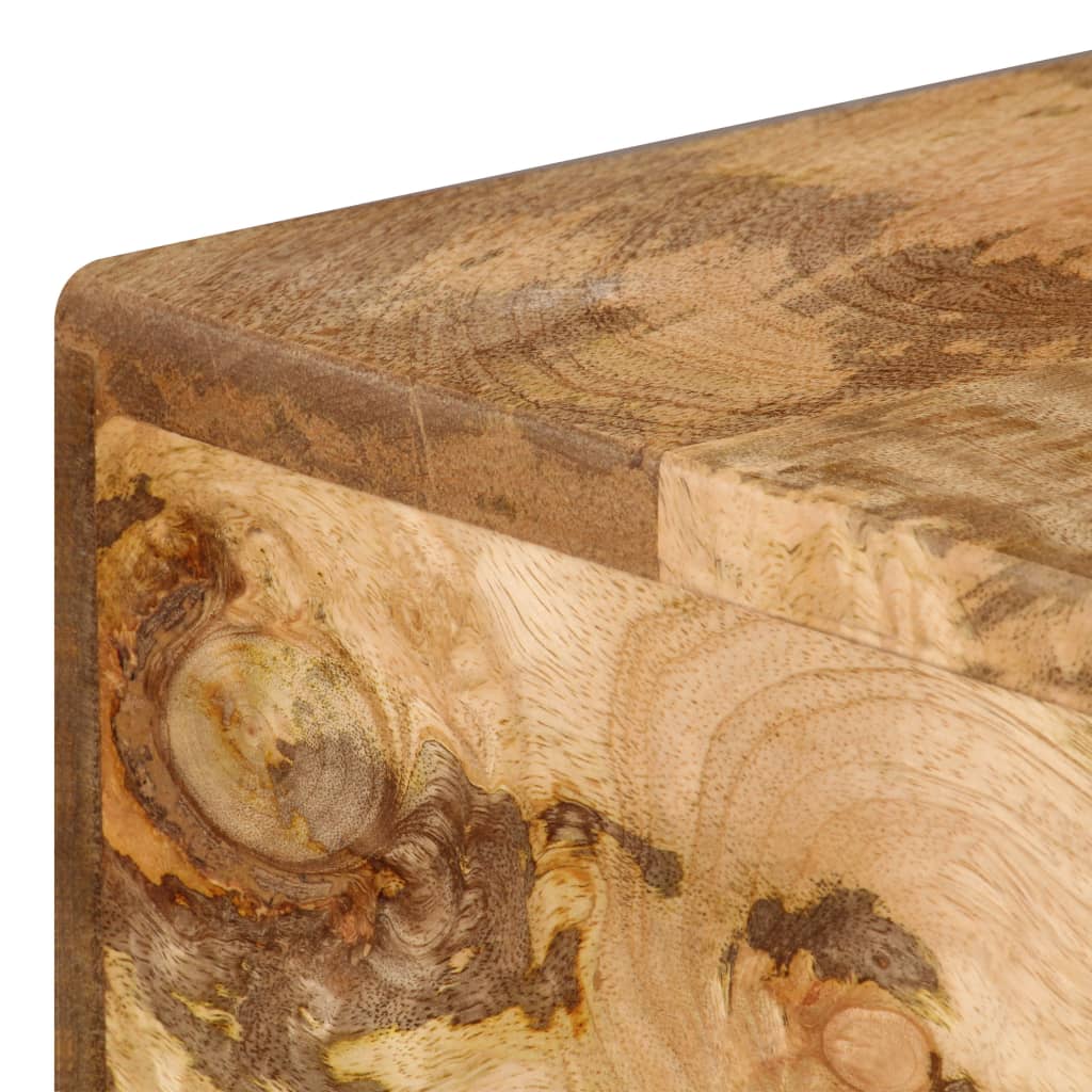 Desk with drawers made of solid mango wood 110×50×76 cm