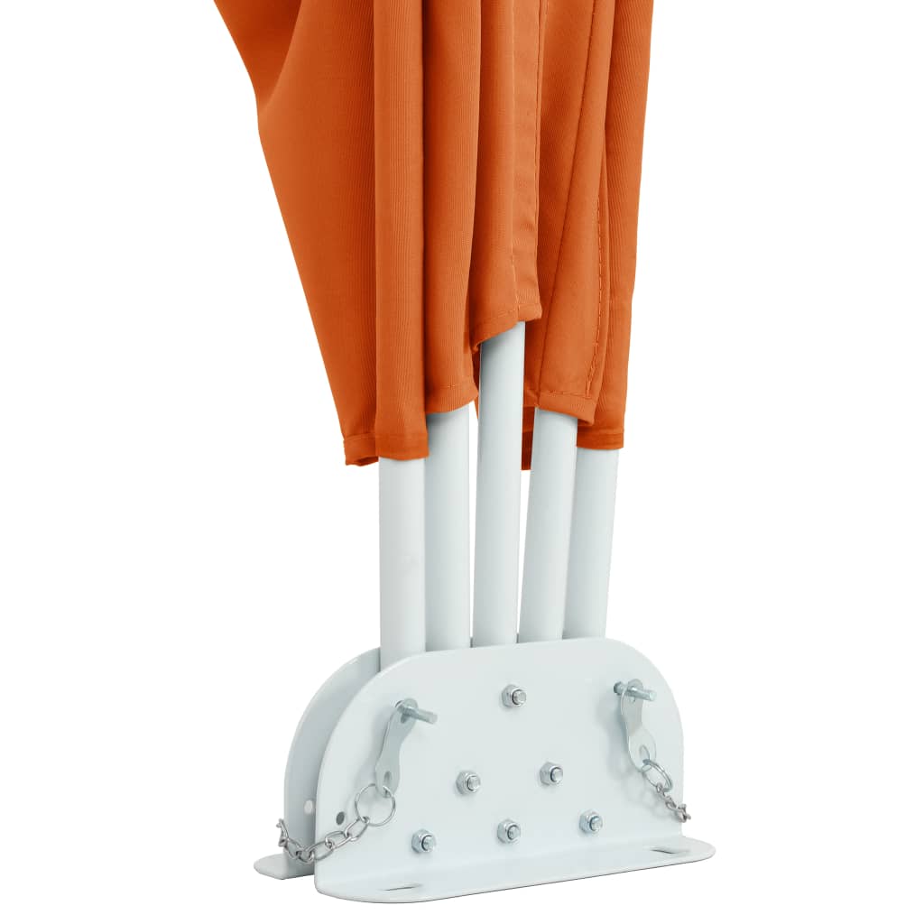 Faltbarer Terrassen-Seitenfächer Terracotta-Rot 300×150 cm
