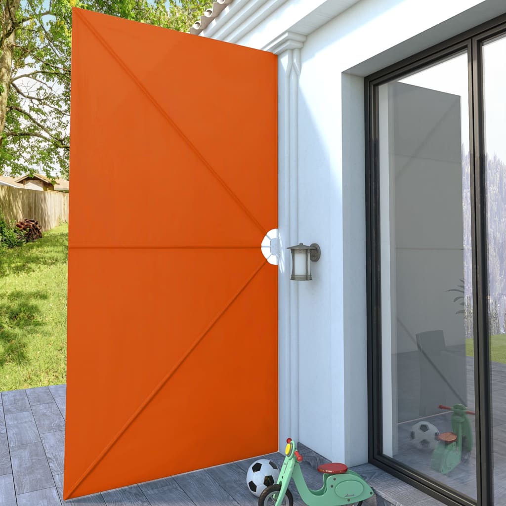 Faltbarer Terrassen-Seitenfächer Terracotta-Rot 400×200 cm