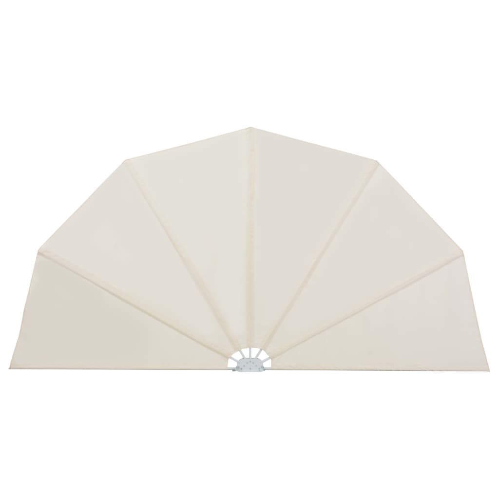Faltbarer Terrassen-Seitenfächer Creme 160 cm