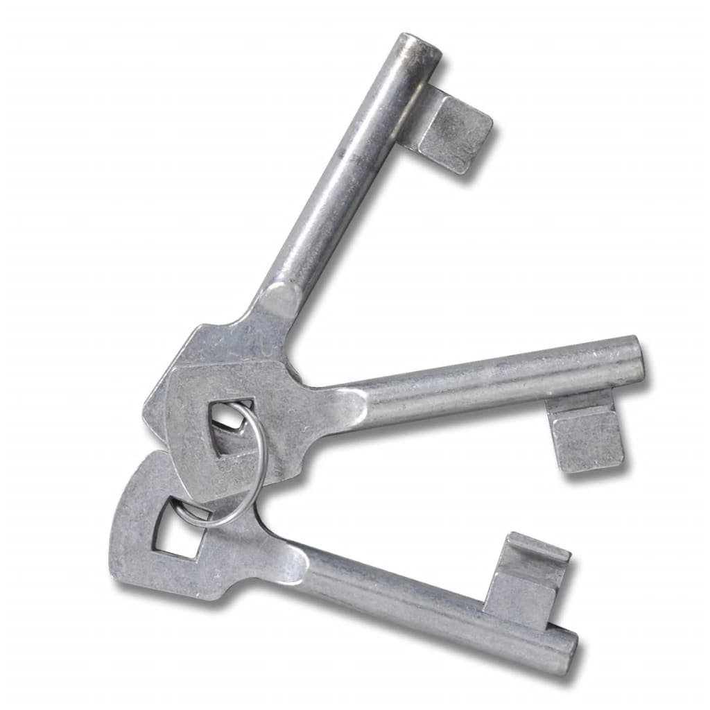 Gitter-Gartentor Verzinkter Stahl 306 x 100 cm Grau