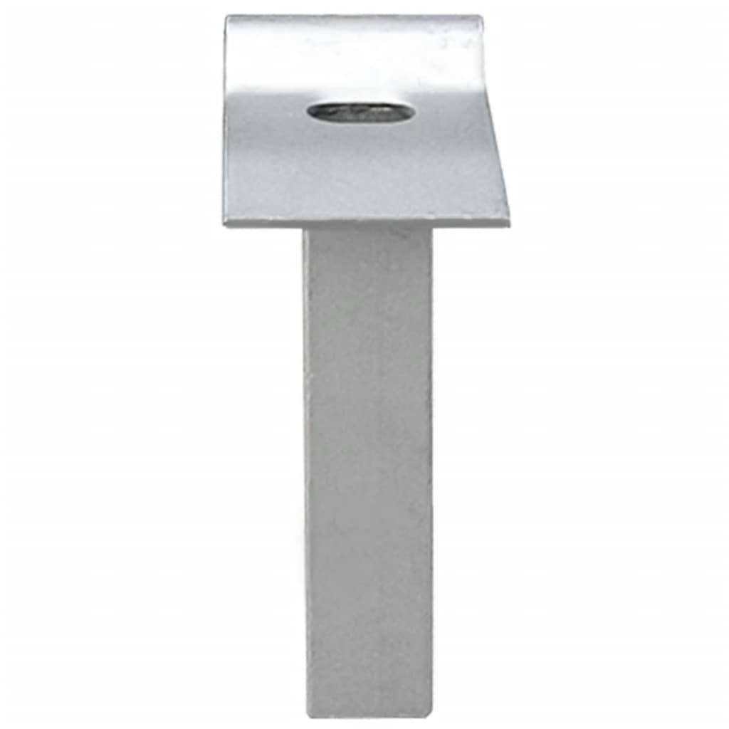 Gitter-Gartentor Verzinkter Stahl 415 x 175 cm Grau