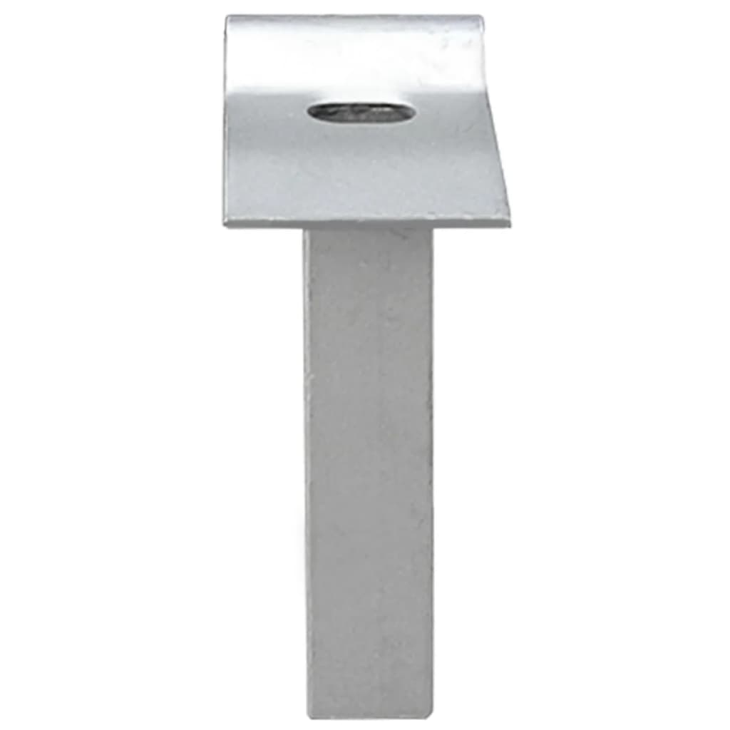 Gitter-Gartentor Verzinkter Stahl 415 x 200 cm Grau