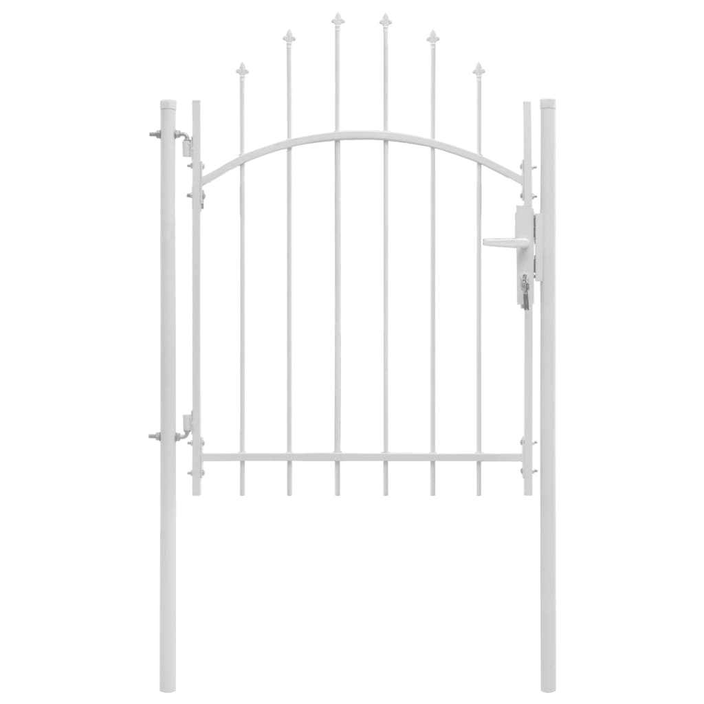 Gartentor Stahl 1 x 2 m Weiß