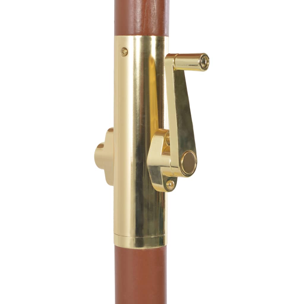 Parasol with wooden pole 300 cm Bordeaux red