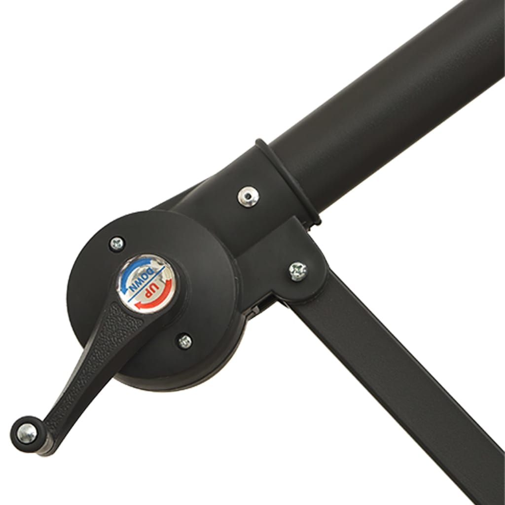 Ampelschirm mit Aluminium-Mast 350 cm Bordeauxrot