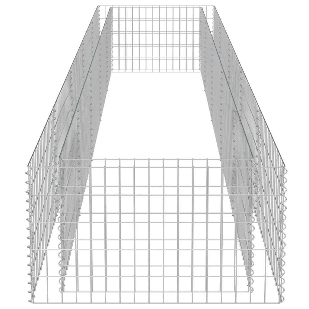 Gabionen-Hochbeet Verzinkter Stahl 450×90×50 cm