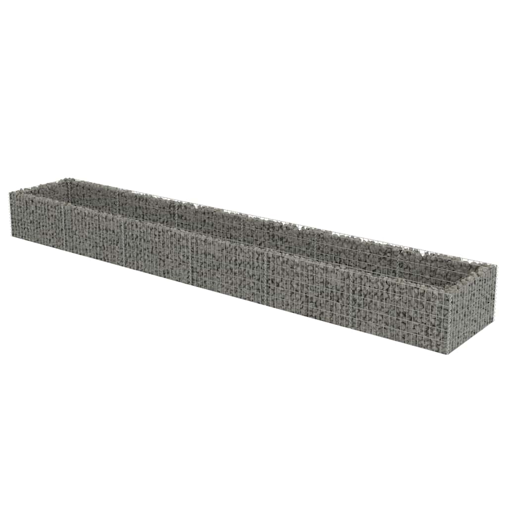 Gabionen-Hochbeet Verzinkter Stahl 540×90×50 cm