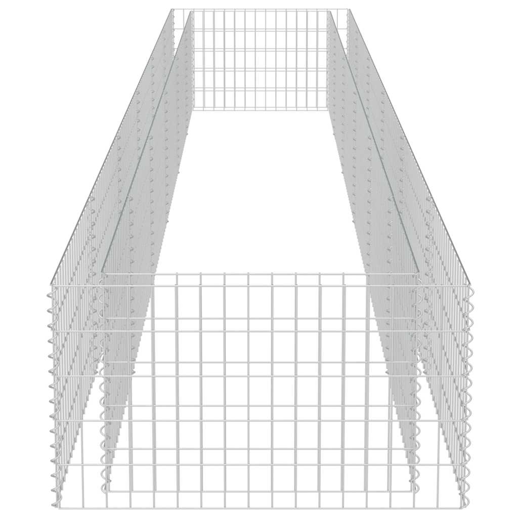 Gabionen-Hochbeet Verzinkter Stahl 540×90×50 cm