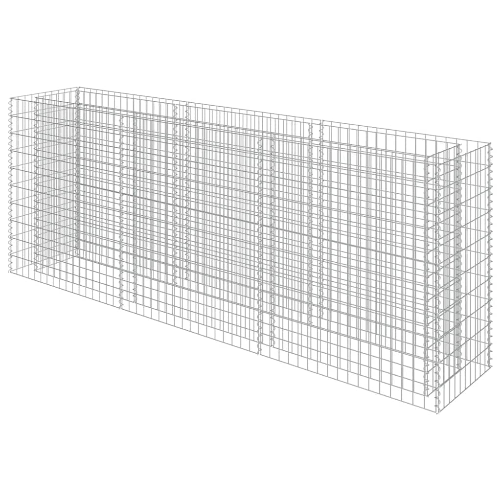 Gabionen-Hochbeet Verzinkter Stahl 270×50×100 cm