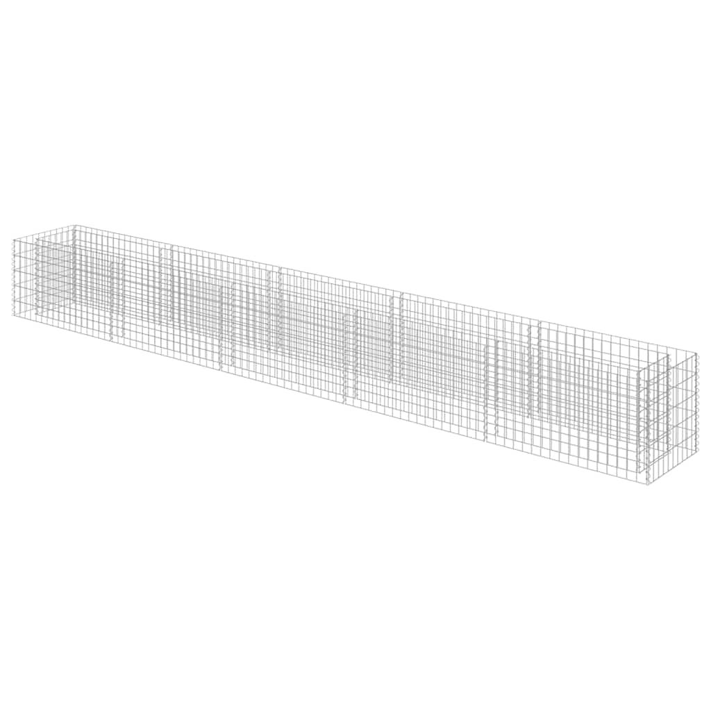 Gabionen-Hochbeet Verzinkter Stahl 450×50×50 cm