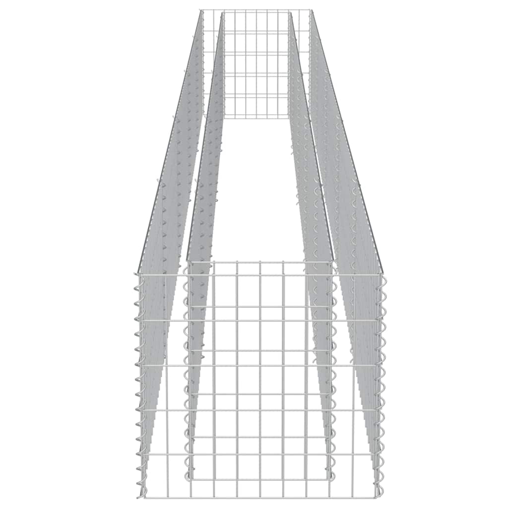 Gabionen-Hochbeet Verzinkter Stahl 450×50×50 cm