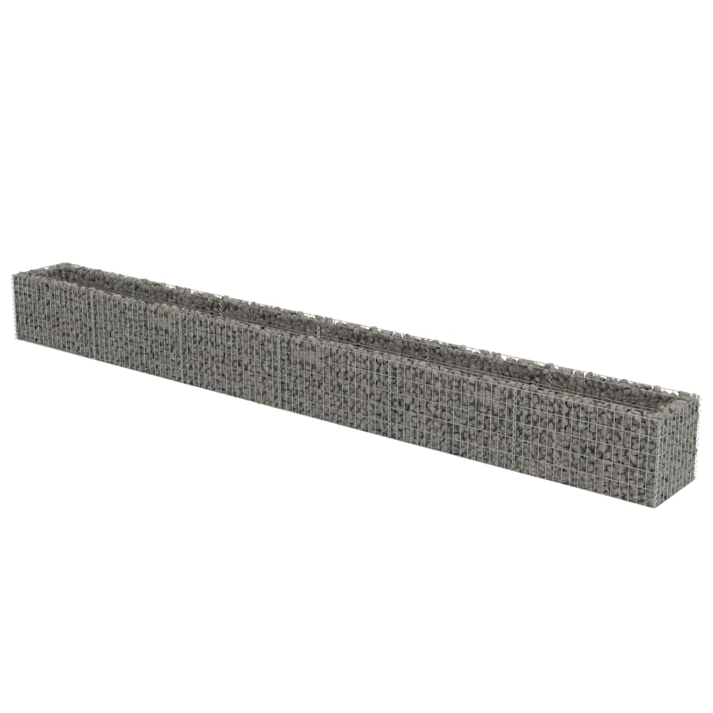 Gabionen-Hochbeet Verzinkter Stahl 540×50×50 cm
