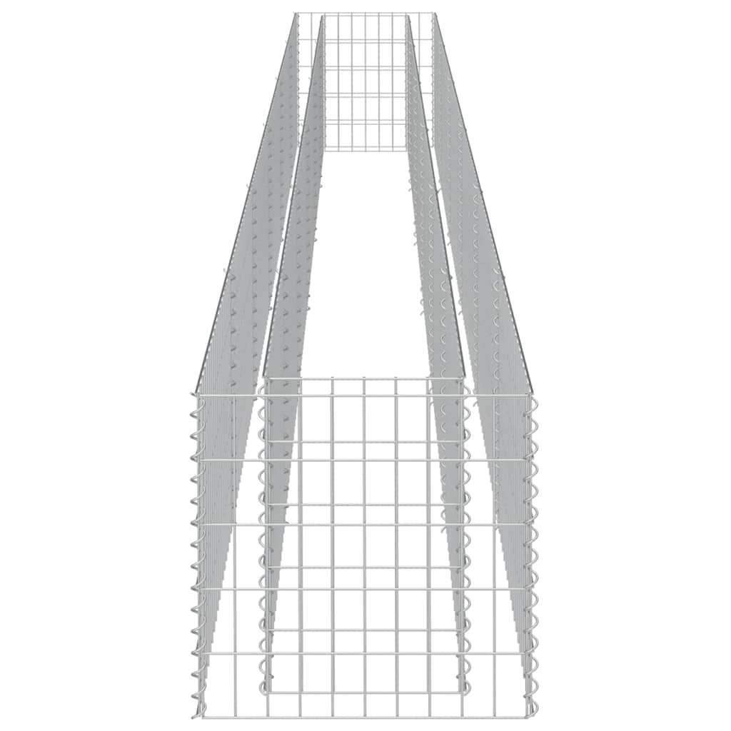Gabionen-Hochbeet Verzinkter Stahl 540×50×50 cm
