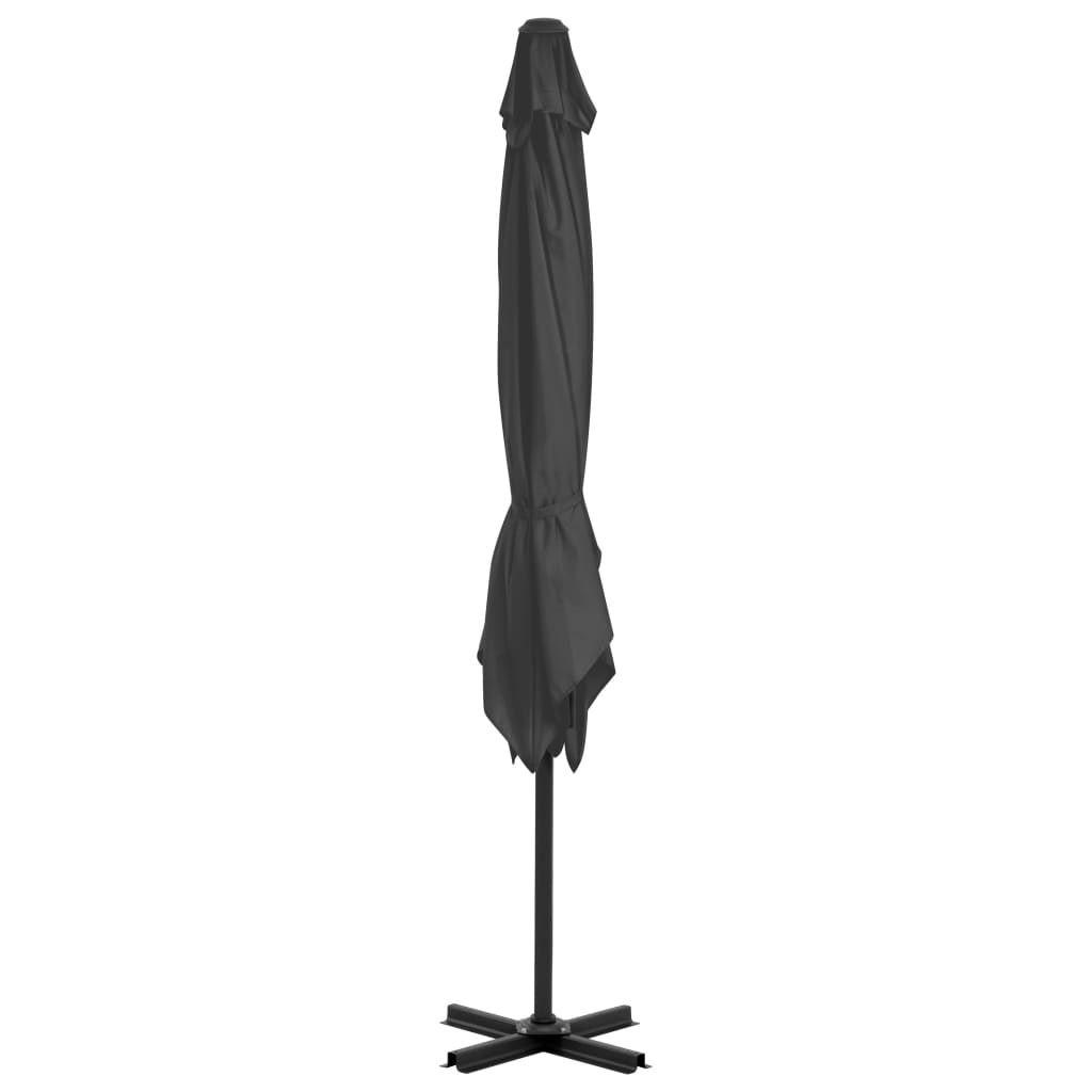 Cantilever umbrella with aluminum pole 250x250 cm anthracite