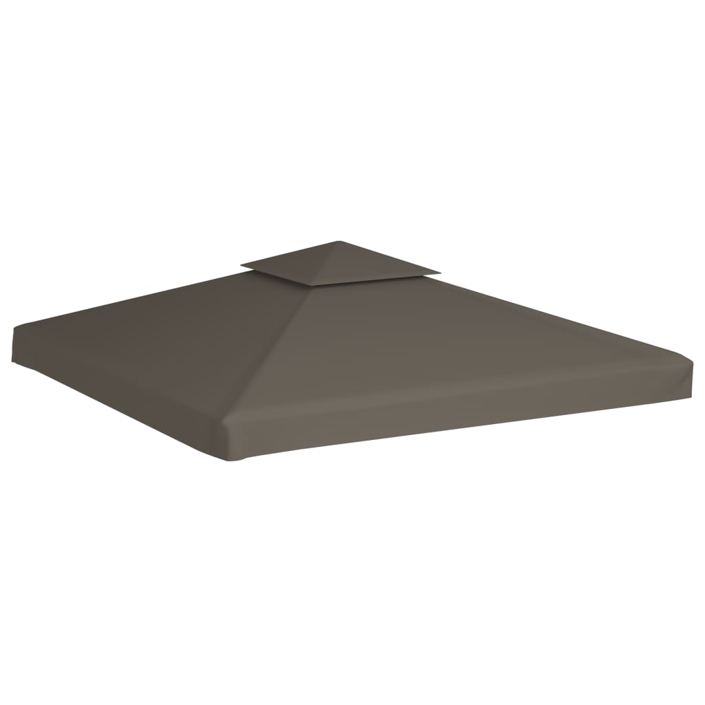 Pavilion roof tarpaulin with chimney 310 g/m² 3x3 m Taupe