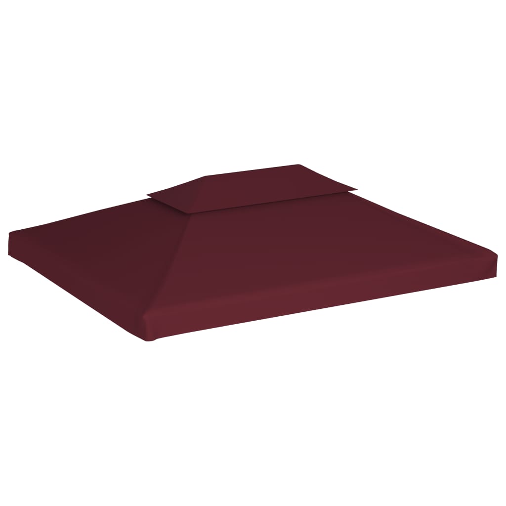 Pavilion roof with ventilation roof 310 g/m² 4x3 m Bordeaux red