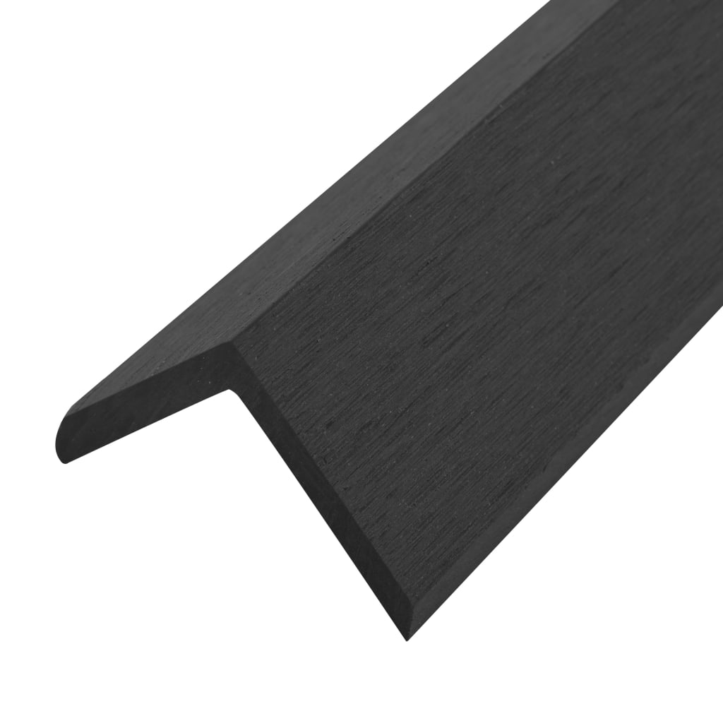 Corner strips 5 pcs. WPC 170 cm Black