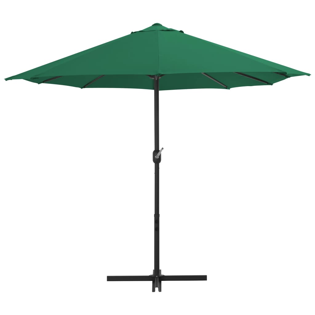 Parasol with aluminum pole 460x270 cm Green