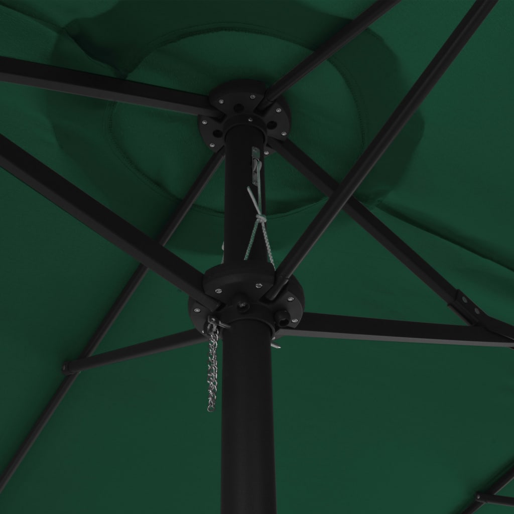 Parasol with aluminum pole 460x270 cm Green