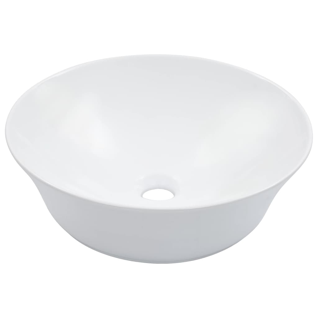 Waschbecken 41 x 12,5 cm Keramik Weiß