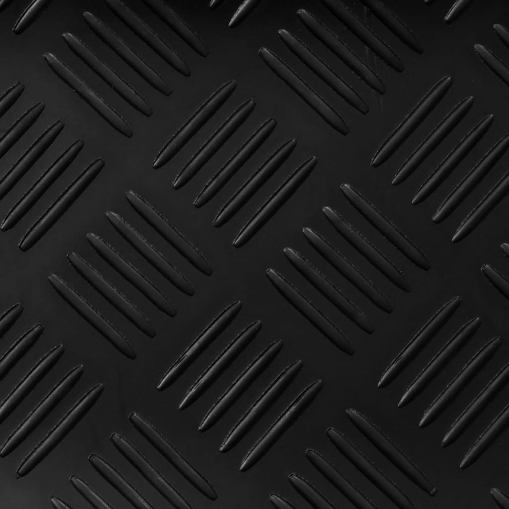 Floor mat non-slip rubber 1.5x2 m 3 mm check
