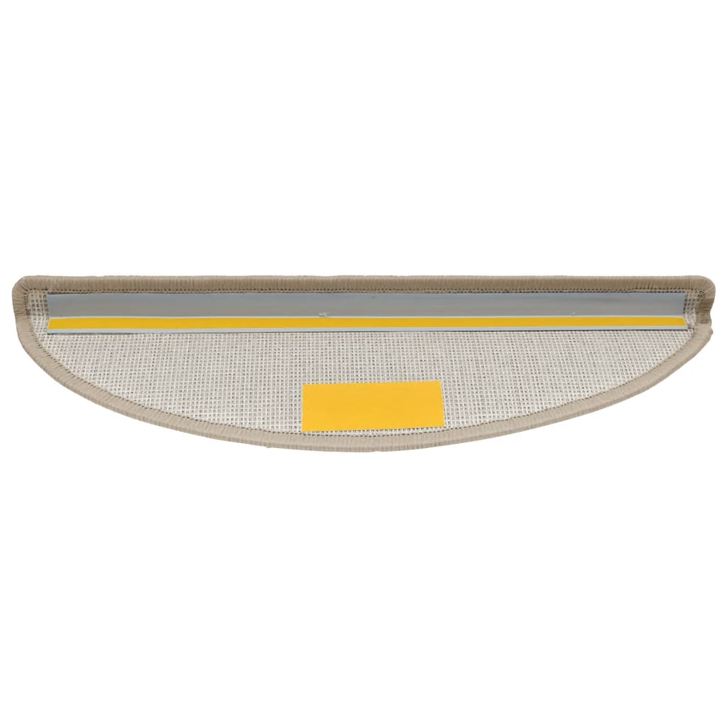 Stufenmatten 15 Stk. 56x17x3 cm Taupe Halbrund