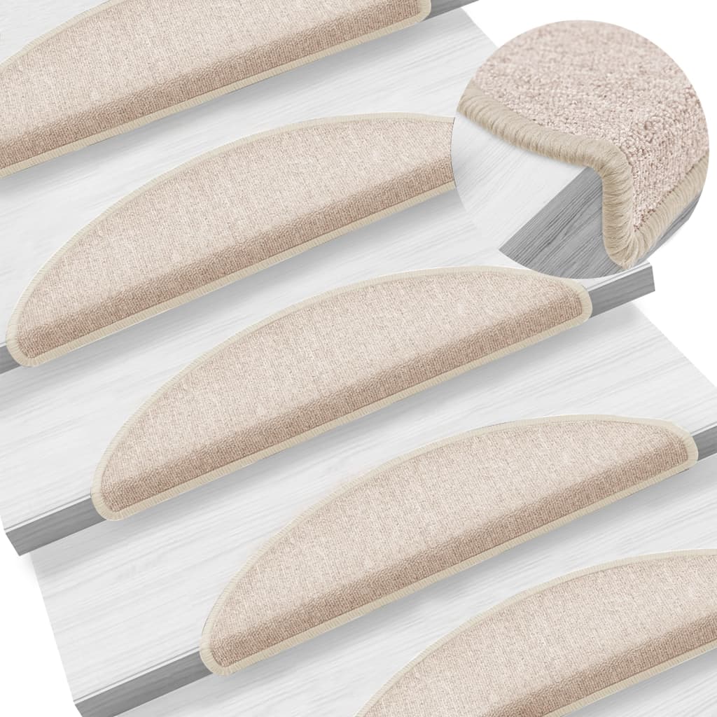 15 stair mats taupe 56 x 17 x 3 cm