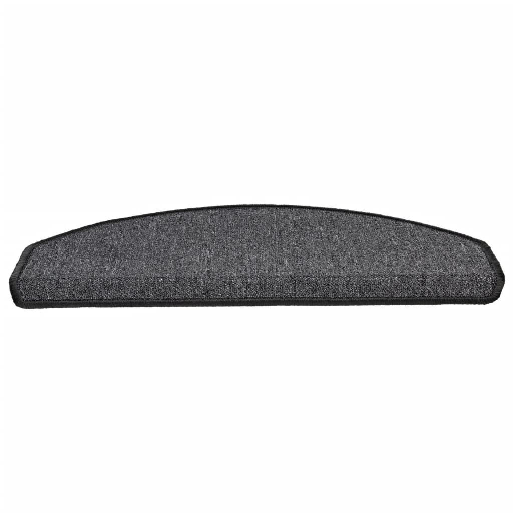 Stufenmatten 15 Stk. 65x24x4 cm Anthrazit Halbrund Groß