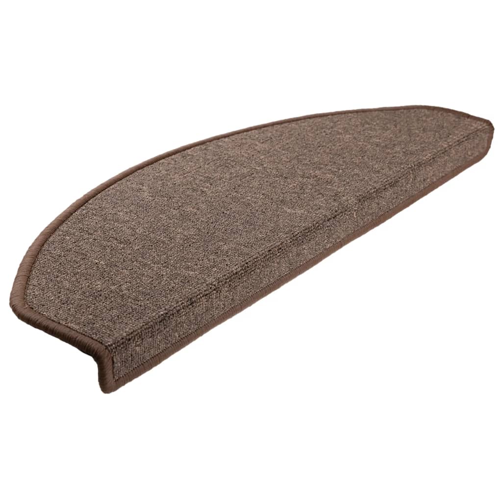 Stufenmatten 15 Stk. 65x24x4 cm Kaffeebraun Halbrund Groß
