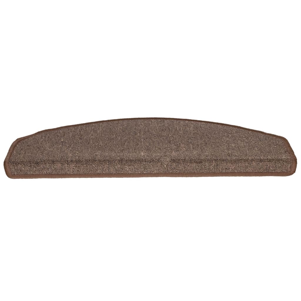 Stufenmatten 15 Stk. 65x24x4 cm Kaffeebraun Halbrund Groß