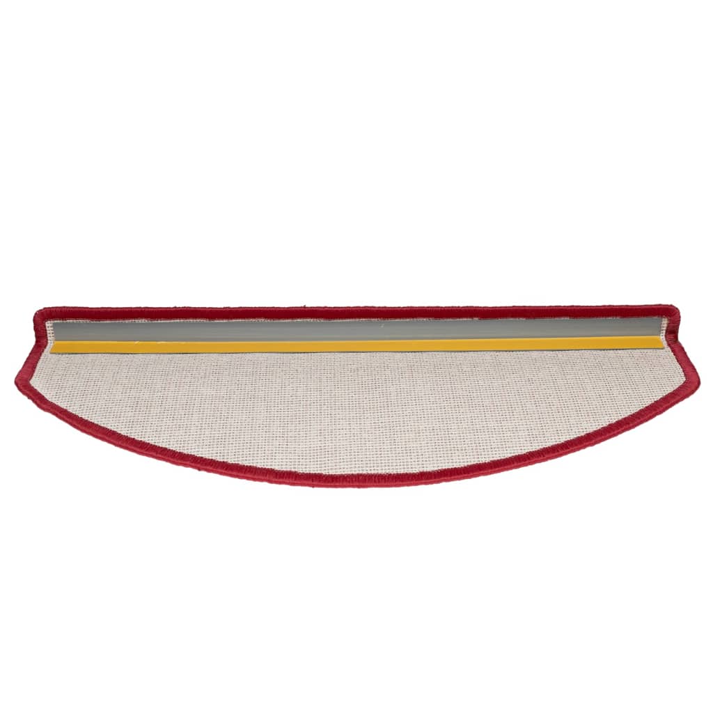 Stufenmatten 15 Stk. 65x24x4 cm Bordeaux Halbrund Groß