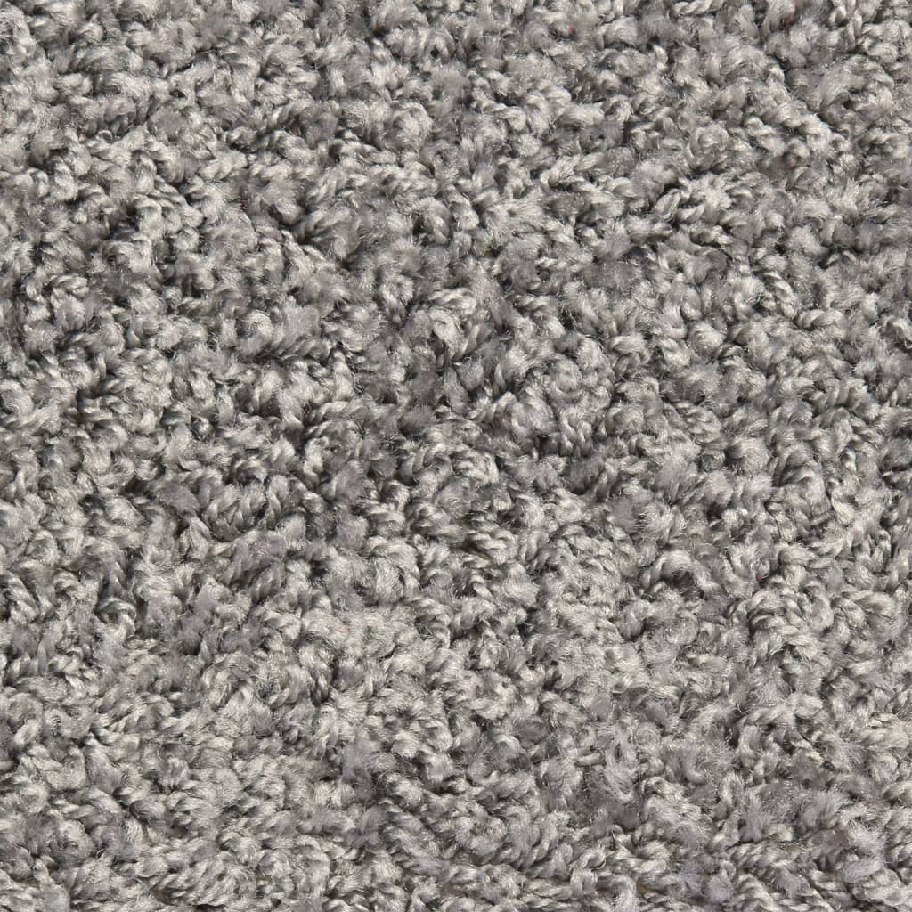 Stufenmatten 15 Stk. 56x17x3 cm Grau Halbrund