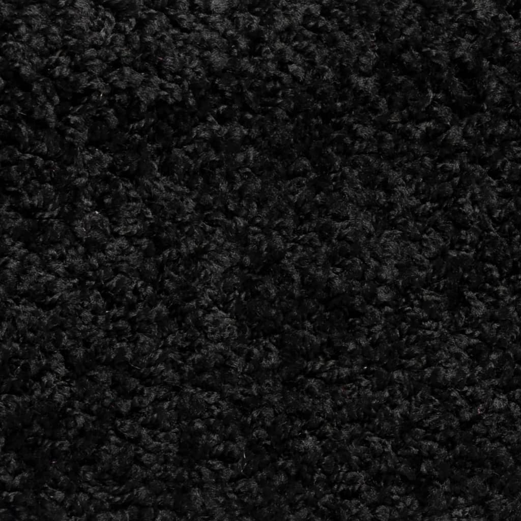 Stair mats 15 pcs. Black 56x17x3 cm