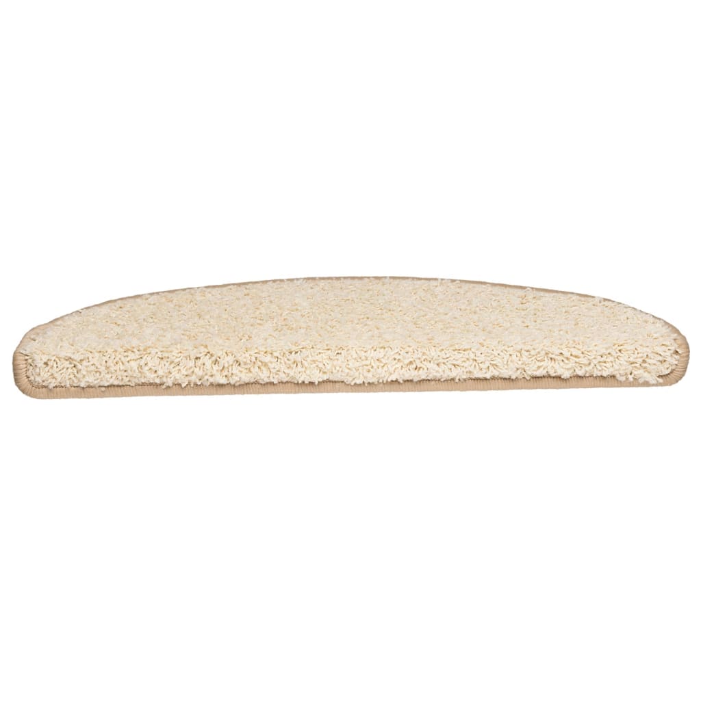 Stufenmatten 15 Stk. 65x21x4 cm Creme Halbrund Groß