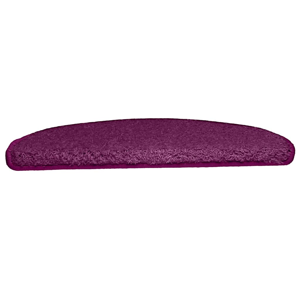 Stair mats 15 pcs. Violet 65x21x4 cm