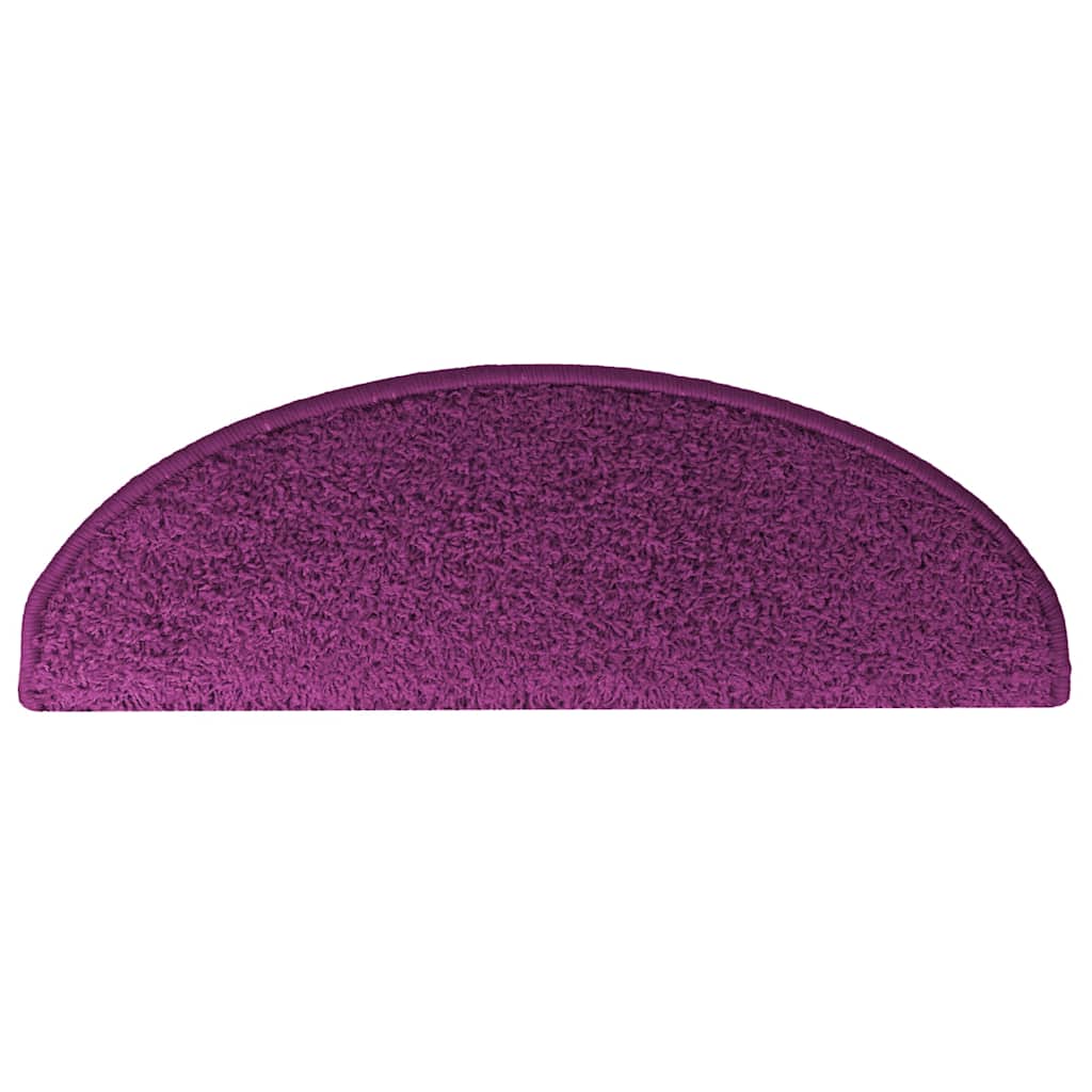 Stair mats 15 pcs. Violet 65x21x4 cm