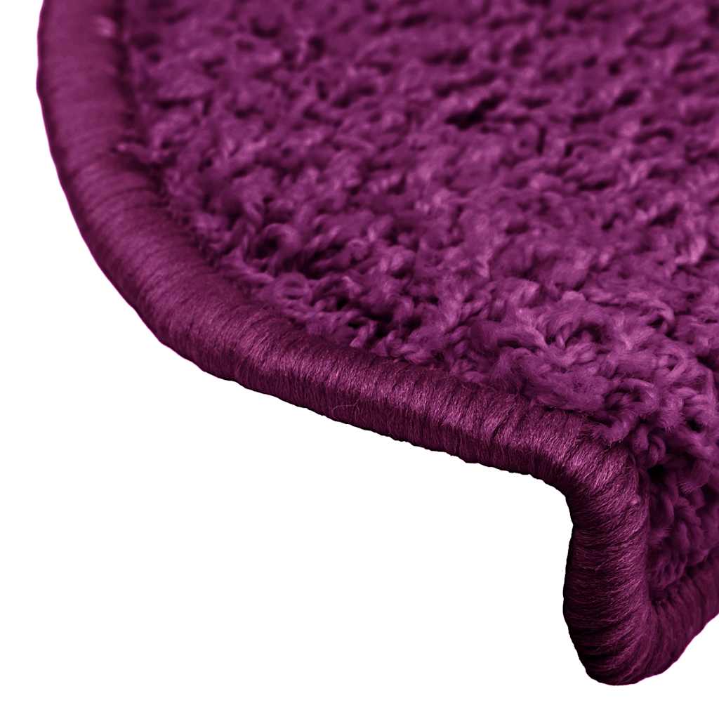 Stair mats 15 pcs. Violet 65x21x4 cm