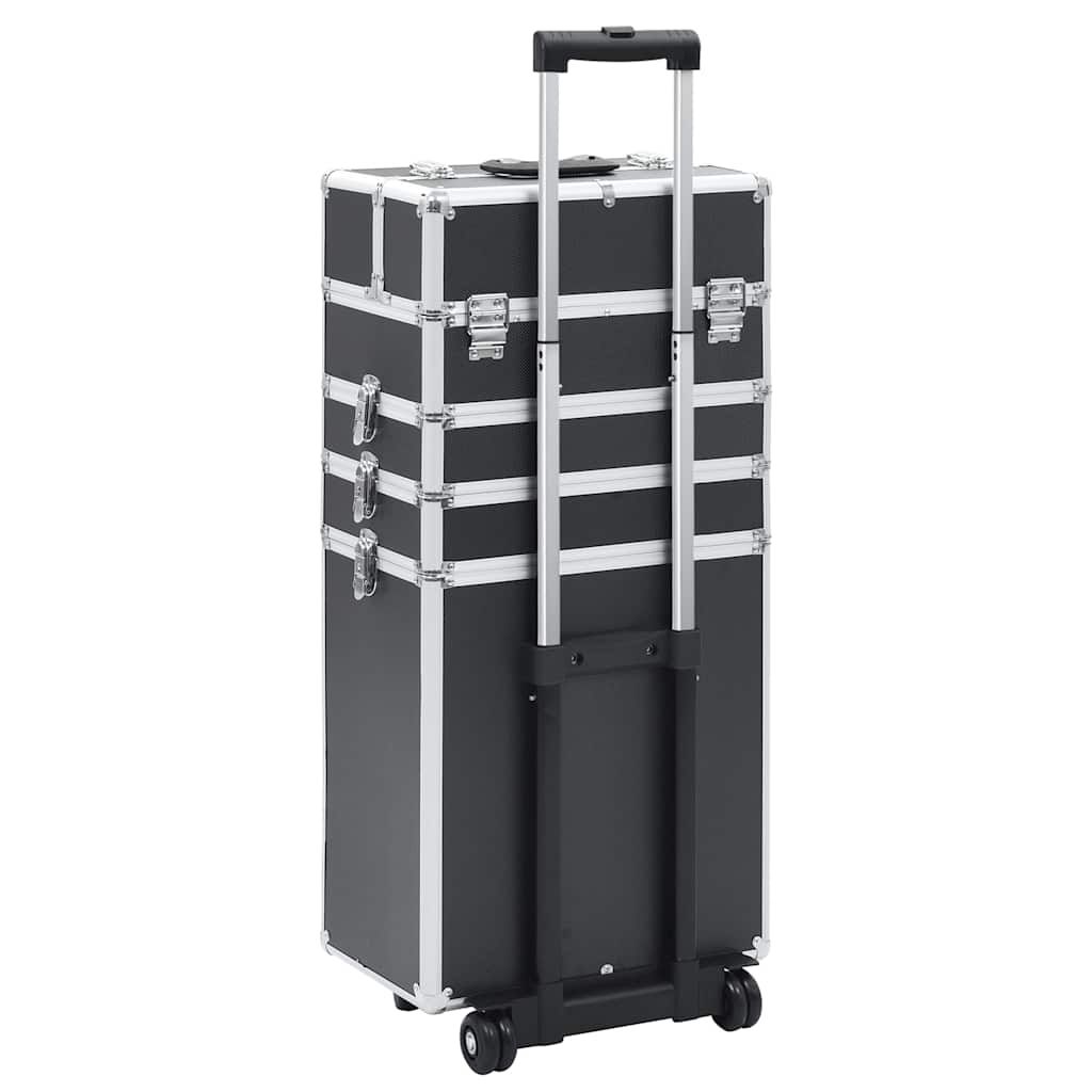 Kosmetikkoffer Aluminium Schwarz
